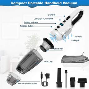 img 3 attached to 🔌 Efficient Cordless Handheld Portable Rechargeable: Haelpu Provides Ultimate Convenience