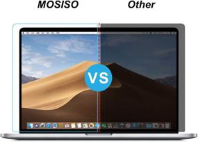 img 1 attached to Наклейка защитного экрана MOSISO 2-Pack для MacBook Pro 16 дюймов - матовая ламинированная защита от голубого света и УФ-излучения для MacBook Pro 16 дюймов 2019 года с Touch ID A2141 - прозрачная