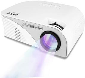 img 3 attached to 🎥 Pyle PRJG95: Compact 1080p Full HD Video Projector for Home Theater – Portable, Remote Control, HDMI & USB Inputs, LCD Led Lamp Display