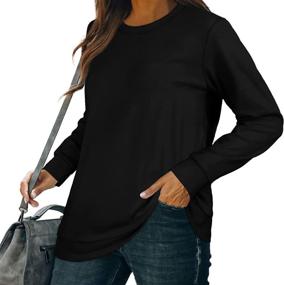 img 2 attached to Women's Casual Sweaters: Long Sleeve Pullover Sweatshirts by Sousuoty