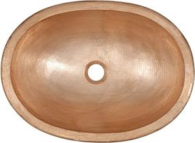 img 2 attached to 🚽 Sinkology SB202-19NU Strauss Copper Bath Sink: Handmade Pure Solid, Dual Mount, 19-Inch Beauty