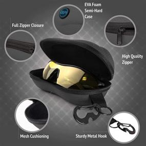 img 1 attached to 🕶️ BLUPOND Sunglasses Case: Premium Hanging Storage for Men's Eyewear & Accessories
