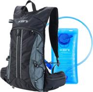 kbni hydration backpack: lightweight water pack with 2l bladder, led safety light – ideal for outdoor activities logo