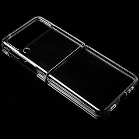 img 2 attached to 📱 Clear Phone Case for Samsung Galaxy Z Flip 3 5G - Ultra Thin PC Hard Full Protection Cover