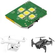 🚁 night anti-collision drone strobe with 5 white cree leds - compatible with dji phantom, mavic, spark, inspire 1 & 2, matrice, 3dr solo, and more logo