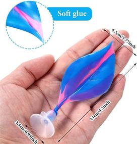 img 3 attached to WILLBOND 2-Pack Silicone Betta Bed Leaf Hammock for Betta Fish, Resting Spot, Comfortable, Safe, No BPA