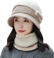 scarf womens beanie knitted outdoor outdoor recreation for climbing logo