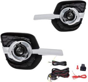 img 4 attached to 🚘 Комплект замены противотуманных фар Chevy Equinox 2011-2016 с галогеновыми лампами H8 12V 35W и проводным комплектом - прозрачная линза.