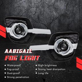 img 3 attached to 🚘 Комплект замены противотуманных фар Chevy Equinox 2011-2016 с галогеновыми лампами H8 12V 35W и проводным комплектом - прозрачная линза.