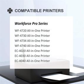 img 3 attached to 🖨️ HIPAGE Remanufactured Ink Cartridge Set: Epson 802XL T802XL 802, Workforce Pro WF-4730 WF-4734 WF-4720 WF-4740 EC-4020 EC-4030 EC-4040 (2 Black, 1 Cyan, 1 Magenta, 1 Yellow, 5-Pack)