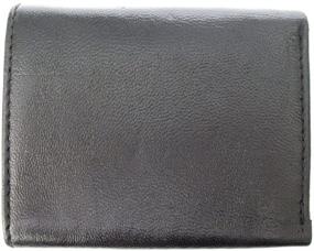 img 1 attached to 💼 Zippered Leather Bifold Wallet with Billfold Design