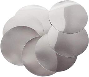 img 1 attached to 🍷 50-Pack, Reusable Silver Drop Pouring Disks for Wine and Whisky - Thin, Drop Stop Pour Spouts