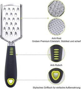 img 2 attached to 🍋 Bligo Lemon Zester Grater Set 3 Pack - Stainless Steel Zesters & Cleaning Brush, Fine Blades for Ginger, Garlic, Chocolate - Dishwasher Safe