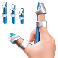 🖐️ thumb index middle ring pinky trigger finger splint brace, metal foam stabilizer for broken or dislocated finger, aluminum knuckle immobilizer логотип