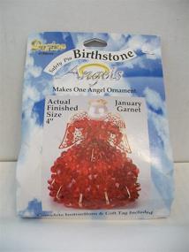 img 2 attached to 🎄 Dazzle your Holiday Décor with Darice 1960-01 Birthstone Angel Ornament Bead Kit - January Garnet Party Supplies!