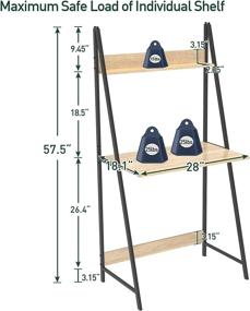 img 3 attached to 📚 2-Tier Ladder Computer Desk with Storage Bookshelf by SpringSun - Modern Writing Table for Office and Home