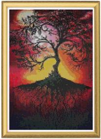 img 3 attached to Zariocy Landscape Rhinestone Embroidery 12X16Inch