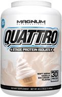 gluten-free quattro soft serve vanilla ice cream protein powder by magnum nutraceuticals - ideal for men & women (4 lbs.) logo