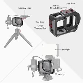 img 1 attached to 🎥 Optimized Vlogging Cage for GoPro HERO8 Black by SmallRig (CVG2505)