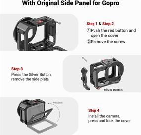 img 4 attached to 🎥 Optimized Vlogging Cage for GoPro HERO8 Black by SmallRig (CVG2505)