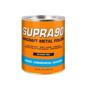 img 4 attached to ✈️ Supra90 Aircraft Metal Polish (2lb) – Removes Jet Blast & Fuel Stains, Meets Boeing & Airbus Requirements