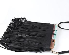 img 2 attached to 👜 Women's Handbags & Wallets with Fringe Tassel Accents for a Trendy, Leisurely Look