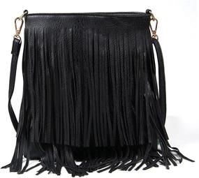 img 4 attached to 👜 Women's Handbags & Wallets with Fringe Tassel Accents for a Trendy, Leisurely Look