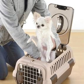 img 2 attached to 🐾 Convenient Richell Double Door Pet Carrier – Ideal Travel Solution for Small Dogs and Cats