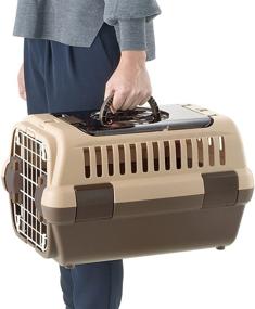 img 3 attached to 🐾 Convenient Richell Double Door Pet Carrier – Ideal Travel Solution for Small Dogs and Cats