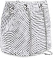 💎 stunning women's evening bag: upsized full rhinestone bucket bag for party, wedding & date night logo