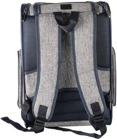 img 3 attached to 🐾 SKYMEE Pet Backpack Carrier - Dog and Cat Carrier Backpack with Breathable Mesh for Small Dogs and Cats - Ideal for Car and Airplane Travel, Camping, Hiking, and Outdoor Use