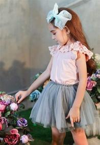 img 3 attached to 👗 Платье из 3 слоев тюля для девочки Buenos Ninos: Tutu Princess Ballet Dance Skirt для 2-9 лет - готовое к вечеринке с подкладкой!