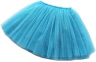 👗 buenos ninos girl's 3 layers tulle dress: tutu princess ballet dance skirt for 2-9t - party-ready with lining! logo