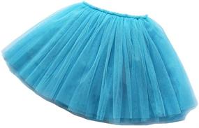 img 4 attached to 👗 Buenos Ninos Girl's 3 Layers Tulle Dress: Tutu Princess Ballet Dance Skirt for 2-9T - Party-Ready with Lining!