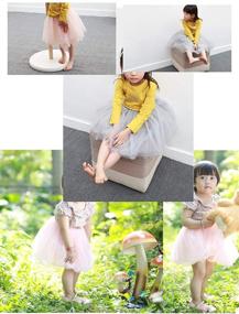 img 1 attached to 👗 Платье из 3 слоев тюля для девочки Buenos Ninos: Tutu Princess Ballet Dance Skirt для 2-9 лет - готовое к вечеринке с подкладкой!