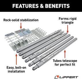 img 3 attached to 🚐 Lippert 191025 Комплект JT's Strong Arm для стабилизации путешествия прицепного автомобиля - Улучшенная устойчивость для плавных и безопасных путешествий.