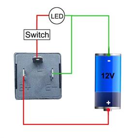 img 3 attached to Gebildet 12V 3 Pin LED Flasher Relay for Motorcycle Turn Signals - Adjustable Flasher CF-13KT with Terminals