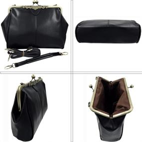 img 3 attached to Abuyall Women's Vintage Leather Shoulder Handbag - Stylish Handbags & Wallets in Shoulder Bags