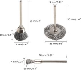 img 2 attached to Rocaris 45PC Rotary Tool Steel Wheel Brushes Set - Enhanced Accessories for Optimal Performance