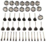 rocaris 45pc rotary tool steel wheel brushes set - enhanced accessories for optimal performance logo