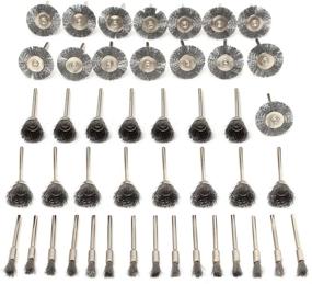 img 4 attached to Rocaris 45PC Rotary Tool Steel Wheel Brushes Set - Enhanced Accessories for Optimal Performance