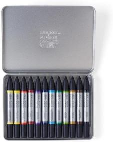 img 3 attached to 🎨 Изучение художественной универсальности акварельных маркеров Winsor & Newton - набор из 12 штук