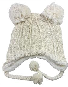 img 2 attached to Аксессуары для девочек из фуксии из вязаного шерпы: Оставайтесь уютными и стильными с Nice Caps!