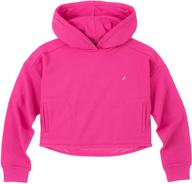 толстовка nautica fleece full zip sweatshirt pullover girls' clothing for active логотип