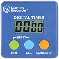 ⌛️ learning resources digital timer, countdown/countup, displays seconds/minutes, ages 5+, multicolor, 2.75 x 2.75 inches logo