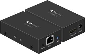 img 4 attached to 🔌 Portta HDMI Extender 60m/190ft Lossless Transmission for HDTV PS3 PS4 HD-DVD/DVD/Blue-Ray Player - Full HD 1080p & 3D Support via Single UTP CAT5e/CAT6 Cable