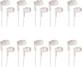 img 1 attached to JustJamz Pearl In-Ear Earbud Headphones Bundle: 30 Pack of Premium Quality Wireless Noise-Canceling Earphones