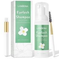 🧼 lanbena lash shampoo: gentle & effective eyelash extension cleanser for salon-quality results (60ml 2 fl oz) logo