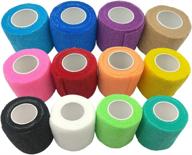 🌈 de sports pre-wrap: rainbow pack of 12 athletic tape for sports, wrist, and ankle support логотип