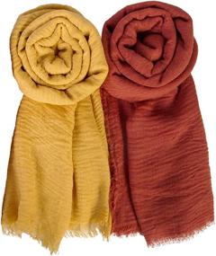 img 2 attached to Chalier Season Fashion Scarfs: Stylish & Lightweight Women's Accessories for Scarves & Wraps